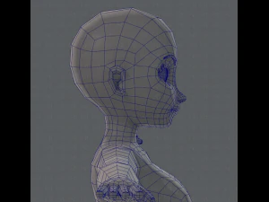 base mesh woman 01 3D Model