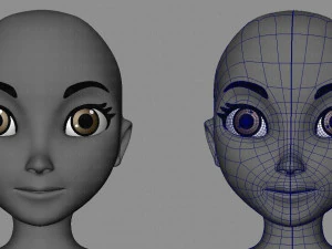 base mesh woman 01 3D Model