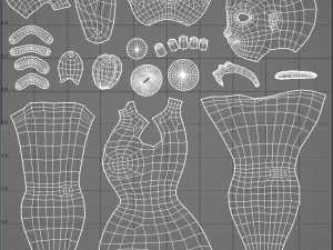 base mesh woman 01 3D मॉडल