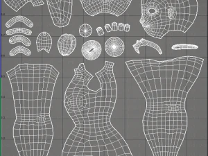 base mesh woman 01 3D Model