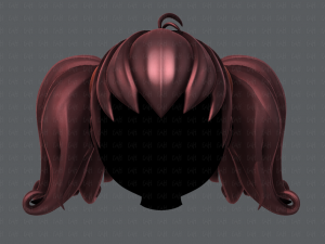 3d hair style for girl v03 3D Model