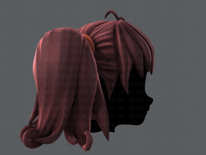 3d hair style for girl v03 3D Model
