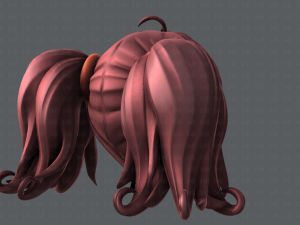 3d hair style for girl v03 3D Model