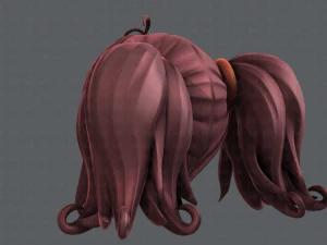 3d hair style for girl v03 3D Model