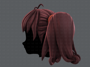 3d hair style for girl v03 3D Model
