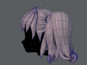 3d hair style for girl v03 3D Model