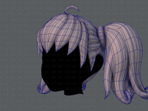 3d hair style for girl v03 3D Model