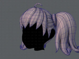 3d hair style for girl v03 3D Model