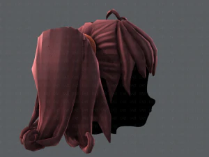3d hair style for girl v03 3D Model