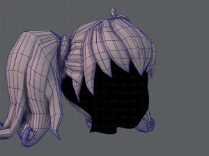 3d hair style for girl v03 3D Model