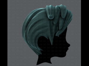 3d hair style for boy v03 Modello 3D