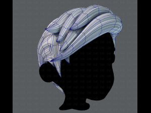 3d hair style for boy v03 Modello 3D