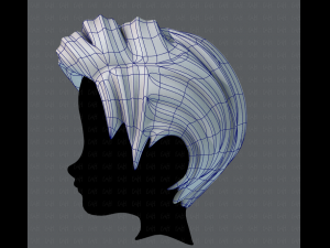 3d hair style for boy v03 Modello 3D