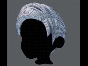 3d hair style for boy v03 Modello 3D