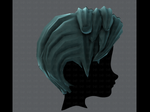 3d hair style for boy v03 Modello 3D