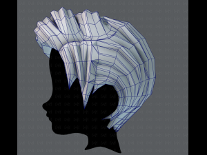 3d hair style for boy v03 Modello 3D