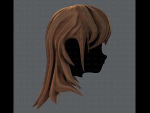 3d hair style for girl v04 Modelo 3D