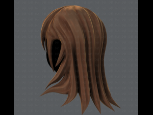 3d hair style for girl v04 Modelo 3D