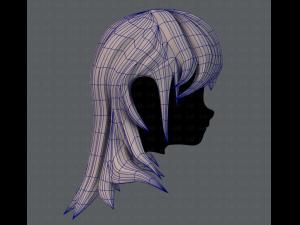 3d hair style for girl v04 Modelo 3D
