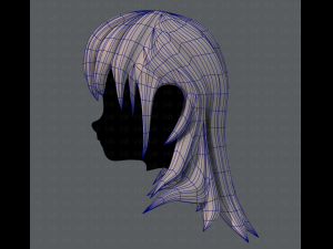3d hair style for girl v04 Modelo 3D