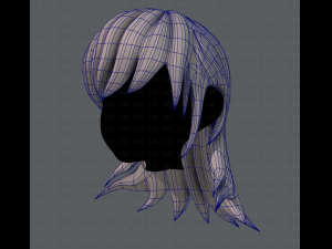 3d hair style for girl v04 Modelo 3D