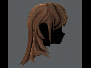 3d hair style for girl v04 Modelo 3D