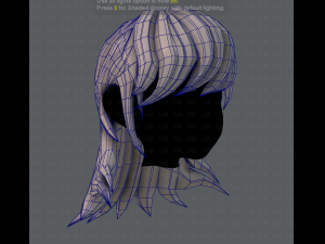 3d hair style for girl v04 Modelo 3D