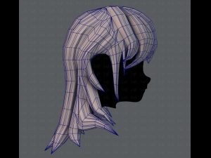 3d hair style for girl v04 Modelo 3D