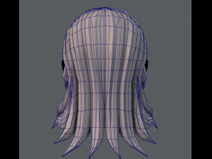 3d hair style for girl v04 Modelo 3D