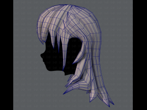3d hair style for girl v04 Modelo 3D