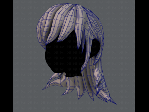 3d hair style for girl v04 Modelo 3D