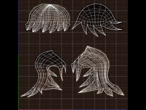 3d hair style for girl v04 Modelo 3D