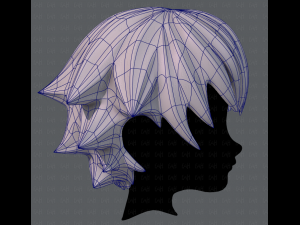 3d hair style for boy v04 Modelo 3D