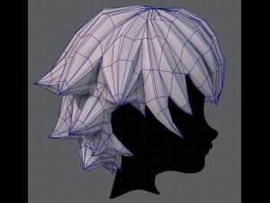 3d hair style for boy v04 Modelo 3D