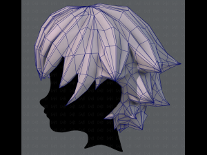 3d hair style for boy v04 Modelo 3D