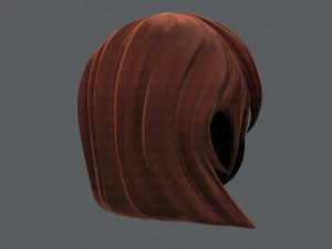 Estilo de cabelo 3D para menina v05 Modelo 3D