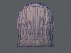 Estilo de cabelo 3D para menina v05 Modelo 3D