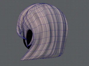 Estilo de cabelo 3D para menina v05 Modelo 3D