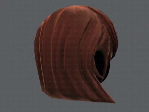 Estilo de cabelo 3D para menina v05 Modelo 3D