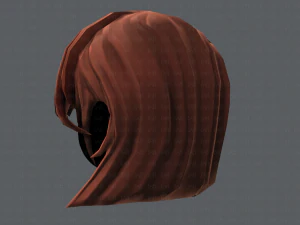 Estilo de cabelo 3D para menina v05 Modelo 3D