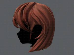 Estilo de cabelo 3D para menina v05 Modelo 3D
