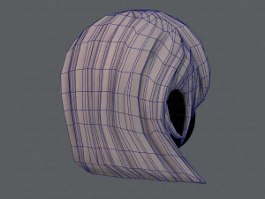 Estilo de cabelo 3D para menina v05 Modelo 3D