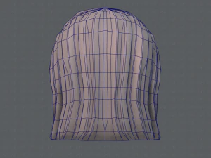 Estilo de cabelo 3D para menina v05 Modelo 3D