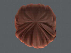 Estilo de cabelo 3D para menina v05 Modelo 3D