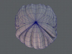 Estilo de cabelo 3D para menina v05 Modelo 3D