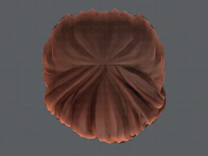 Estilo de cabelo 3D para menina v05 Modelo 3D