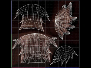 Estilo de cabelo 3D para menina v05 Modelo 3D