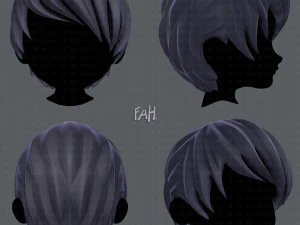 Fryzura 3D dla chłopca v05 Model 3D