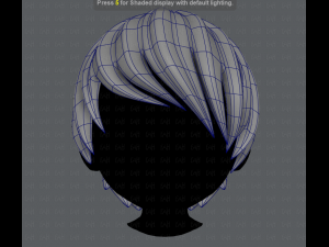 3d hair style for boy v05 Model 3D