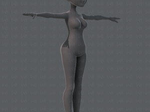 base mesh woman 02 3D Модель